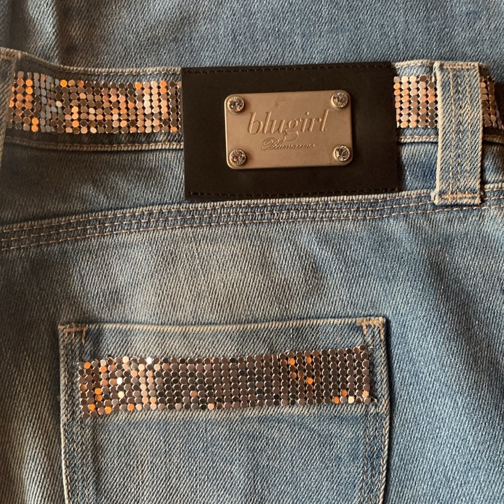Brand New Jeans with Metal Accents by Blumarine - Picture 5 of 6